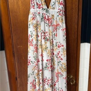 Forever 21 Floral Print Dress with Red and Yellow Accents